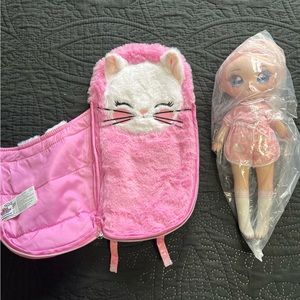 Large L O L doll with sleeping bag